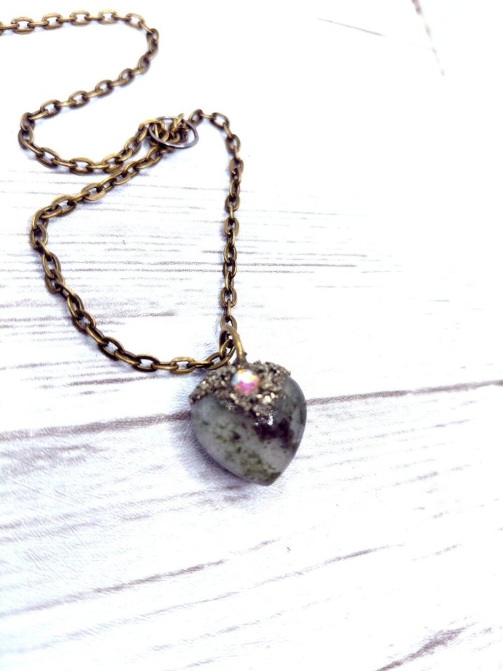 Crystal heart necklace